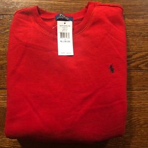 Boys Red Polo Sweatshirt- XL 18-20